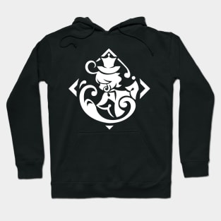 Genshin Impact Furina Emblem - White Hoodie